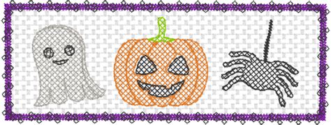 Faux Smock Halloween Trio Quick Stitch Embroidery | Embroidery stitches, Embroidery, Halloween ...