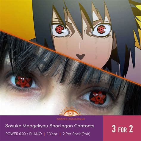 Kakashi Mangekyou Sharingan Contacts Colored Contact Lenses Colored