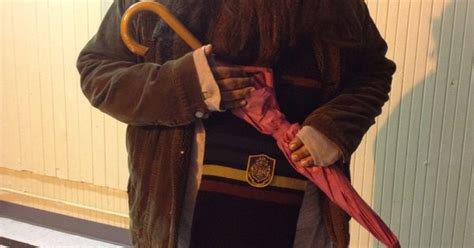 Hagrid Costume With Pink Umbrella And All For Our Harry Potter Party