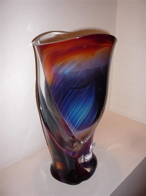 Vase Murano Glass Venice Master Rosin Dino Glass Art By Rosin Dino