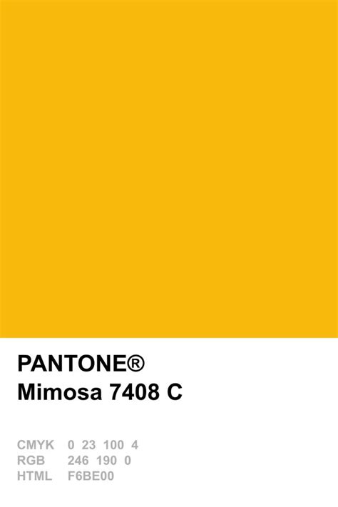 Pantone Colour Of The Year 2009 Mimosa Pantone Colour Palettes