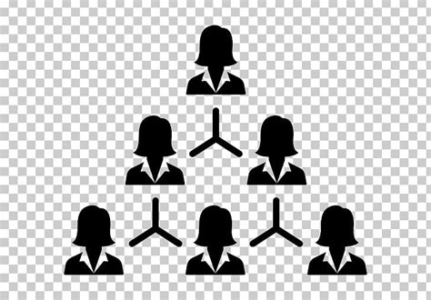Hierarchical Organization Hierarchy Png Clipart Black Black And