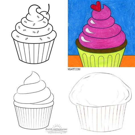 20 Easy Cupcake Drawing Ideas How To Draw A Cupcake