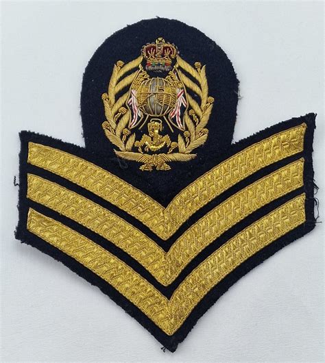 Royal Marine Colour Sergeants Badges Time Militaria