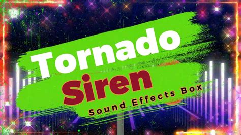 Tornado Siren Sound Effect Siren Alarm Sound Youtube