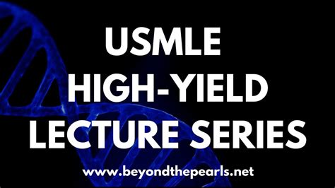 Usmle High Yield Topic Lectures Youtube