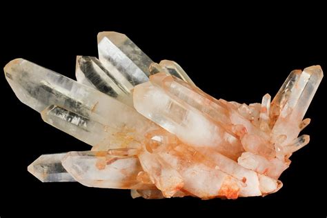 105 Tangerine Quartz Crystal Cluster Large Crystals Madagascar