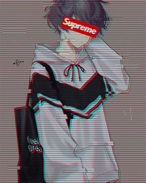 Hd wallpapers and background images. Supreme Glitch Anime Wallpapers - Wallpaper Cave