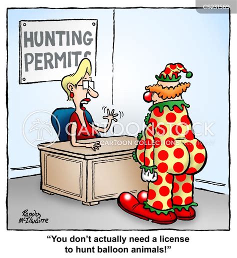 Hunting License Cartoons And Comics Funny Pictures From Cartoonstock