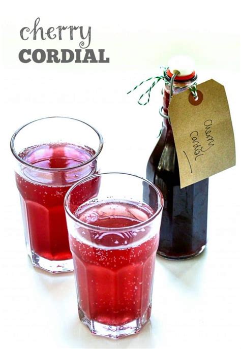 recipe cherry cordial the veg space