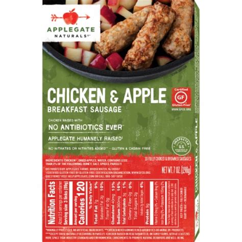 Applegate Natural Chicken And Apple Breakfast Sausage Links 7 Oz Ralphs
