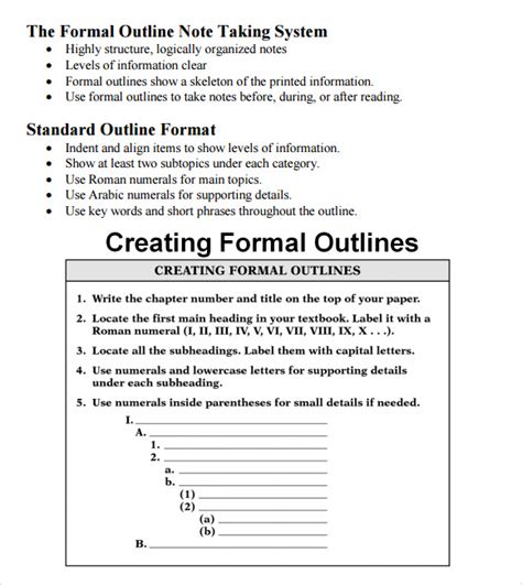 Essay Outline Template Word