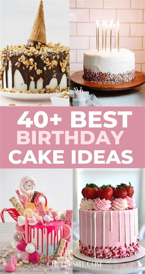 40 Unique Birthday Cake Ideas That Look And Taste Amazing 40th Birthday Cake For Women 40th