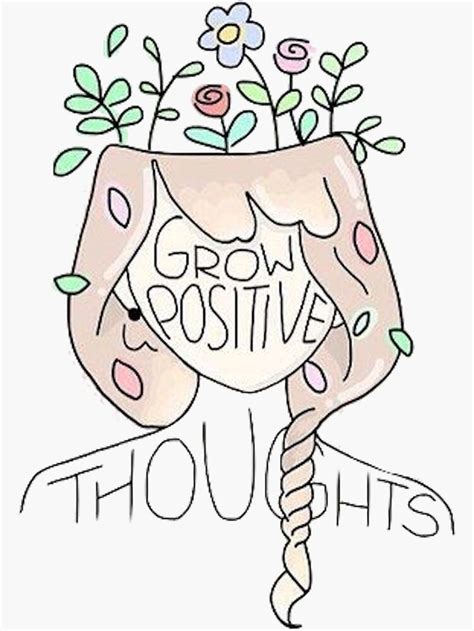 Grow Positive Thoughts Sticker By Lindsayayers Positivity Positive