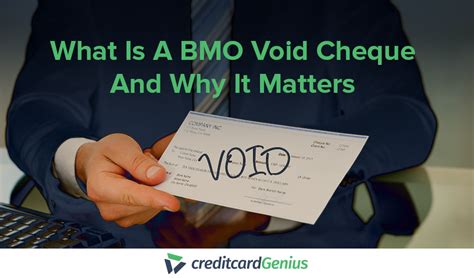 What Is A Bmo Void Cheque And Why It Matters Creditcardgenius