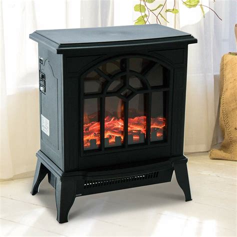 Belfry Heating Aaron Free Standing Realistic Charcoal Electric Stove
