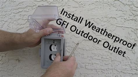 How To Install An Exterior Outlet On A Foundation And Tie In To Main