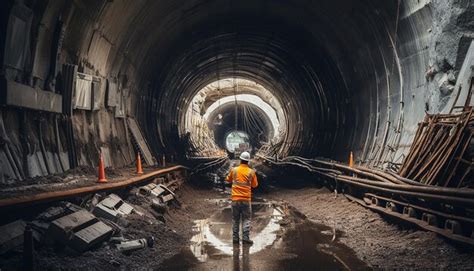 Premium Ai Image Tunnel Construction Works Professional Photography