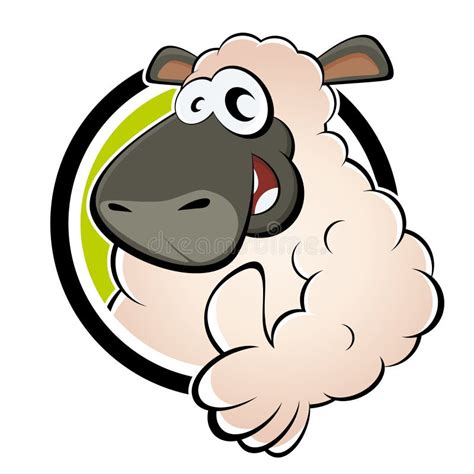 Funny Cartoon Sheep Stock Vector Illustration Of Icon 24167485