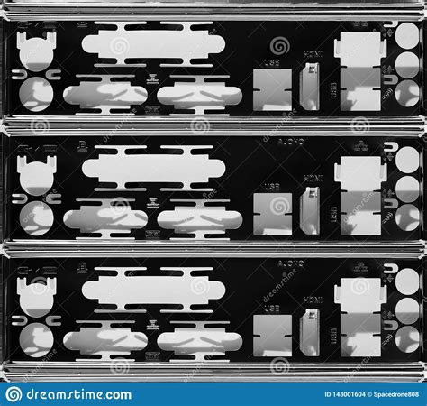 Motherboard Computer Back Panel Stock Photo Image Of Bokeh Minimal