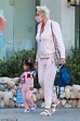 Brigitte Nielsen matches her daughter Frida, two in pink sweats as she ...