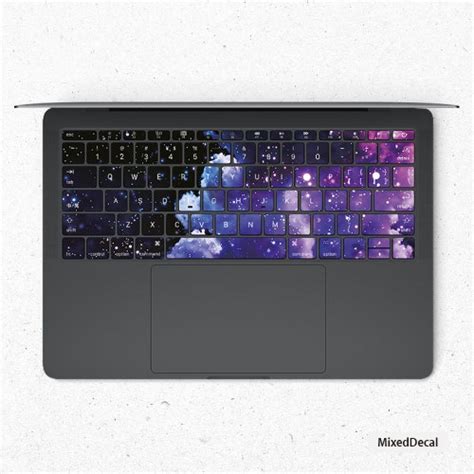 Galaxy Keyboard Stickers Macbook Air 13 Kits Skin Laptop Etsy