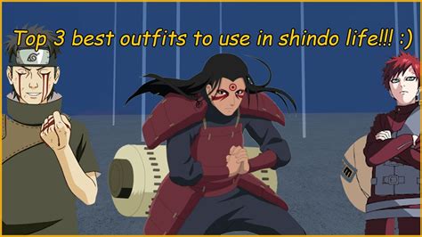 Top Best Outfits To Use In Shinobi Life Shindo Life Hashirama Shisui Gaara Etc Youtube