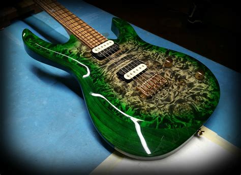 Kiesel Guitars Carvin Guitars A6h Aries Emerald Green Caliburst Over