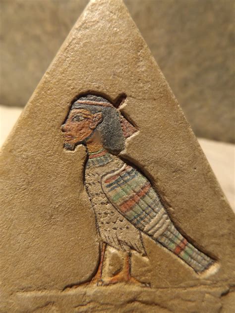 Egyptian Pyramid Sculpture Art Featuring Bast Khonsu Anubis And The Soul Bird Ba