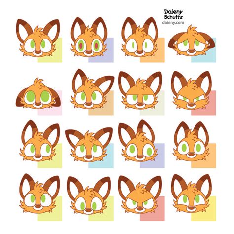 Fox Emotions By Daieny On Deviantart