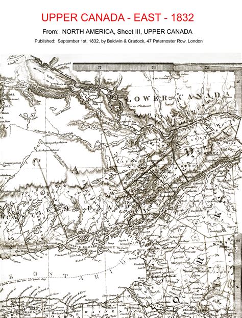 Map Upper Canada 1832 East Photo Cj Max Photos At