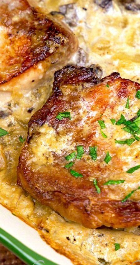Baking dish, layer potatoes and onion. Pork Chops & Scalloped Potatoes Casserole | Pork recipes ...