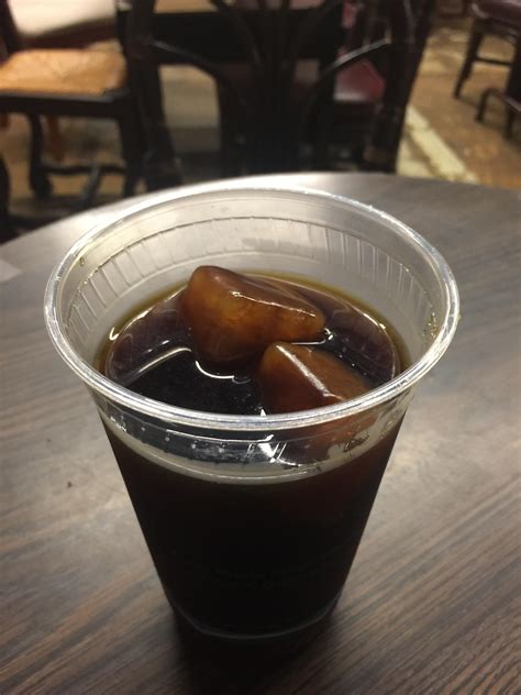 This Coffee Shop Im At Uses Frozen Coffee As Ice Cubes In Their Iced