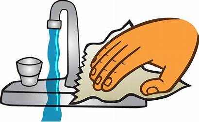 Towel Faucet Handwashing Turning Step Covid Shut