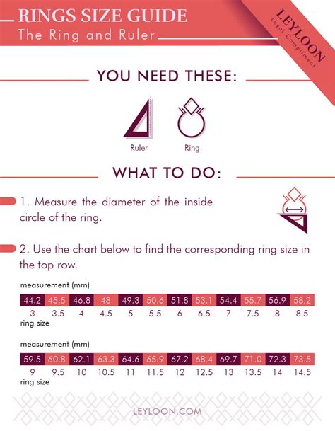 How To Find Ring Size From Existing Ring Leyloon Jewelry