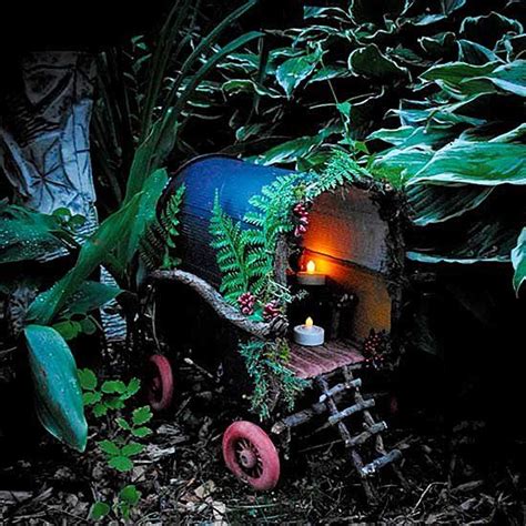 11 Fairy Gypsy Caravan Fairy Garden Containers Fairy Garden Houses