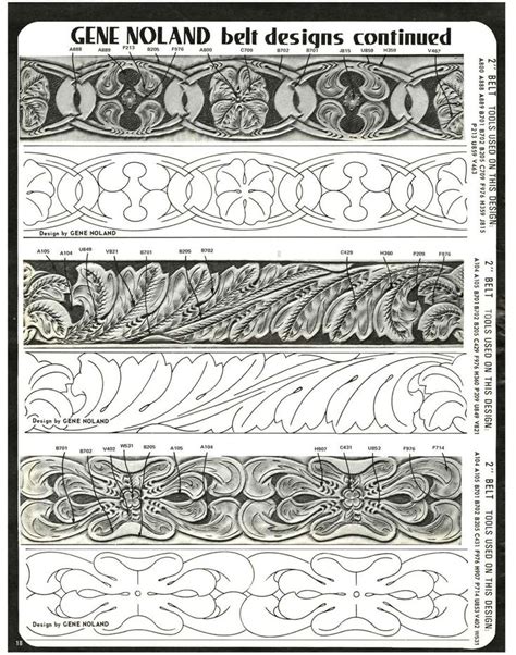 Very Different Carving Pattern For Western Belts Leather Craft