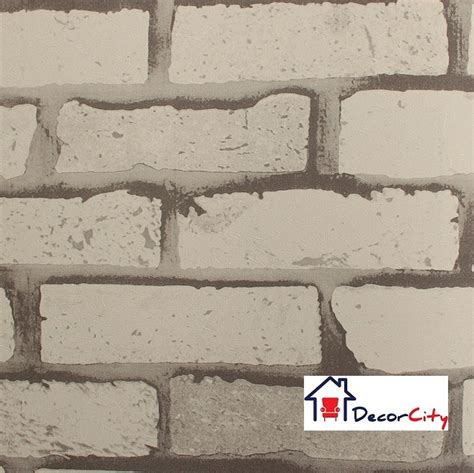 Grey Washable 3d Brick Wallpaper Design Mb0005 Decor City