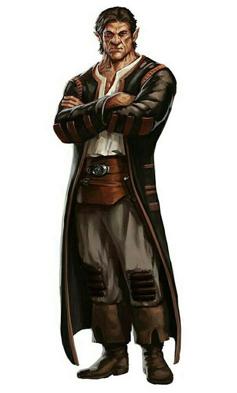 Male Half Orc Investigator Pathfinder Pfrpg Dnd Dandd D20 Fantasy