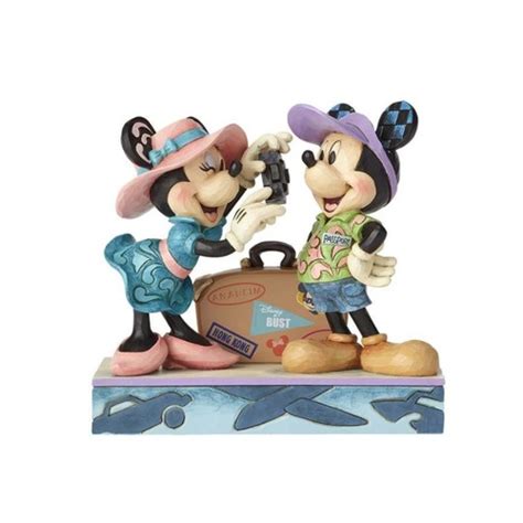 Jim Shore Disney Traditions Mickey And Minnie Mouse In Swan Lovebirds