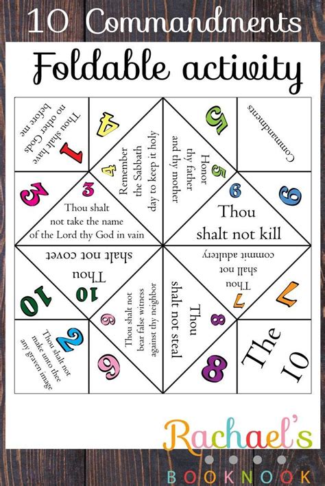 Image Result For Childrens Bible Lesson Ten Commandments Sunday