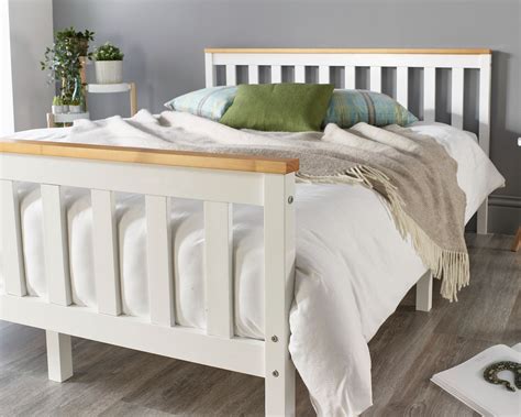 Shop Our Pacific Solid Wood White Bed Frame In Various Sizes