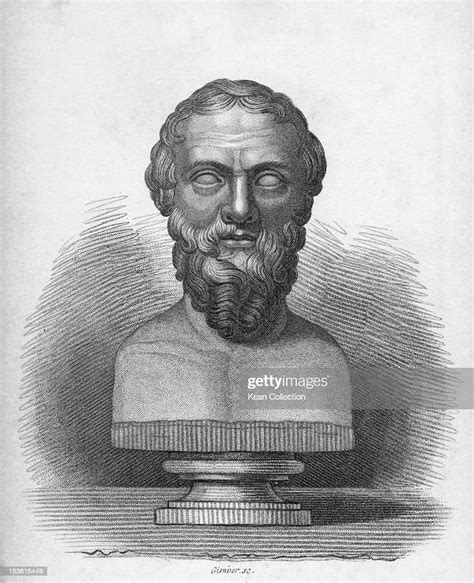 A Bust Of Ancient Greek Historian Herodotus Known As The Father Of