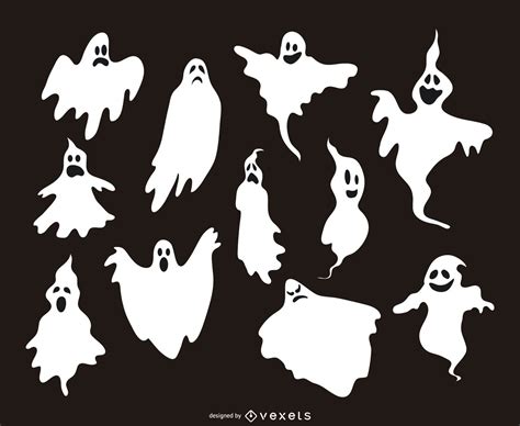 11 Ghost Illustrations Silhouettes Vector Download