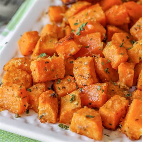 Start with a box of instant mashed potatoes. Oven Roasted Sweet Potato Cubes - Just 5 Minute Prep Time ...