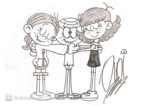 Lincoln Hugs Ronnie Anne And Stella The Loud House Amino Amino