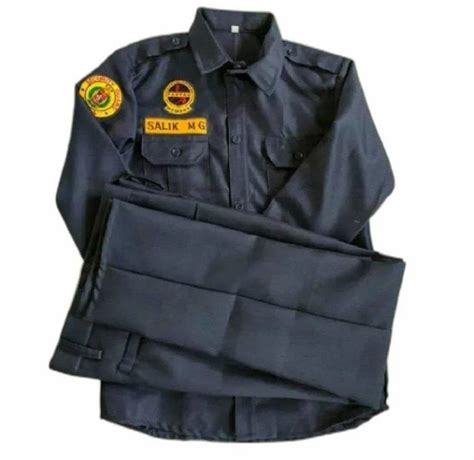 Men Cotton Dark Grey Security Guard Uniform Set Size Xl At Rs 450set