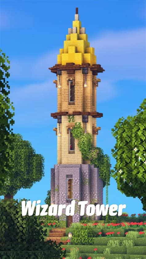 Minecraft Wizard Tower Minecraft Enchantments Minecraft Houses