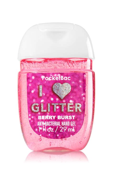 I Heart Glitter Pocketbac Sanitizing Hand Gel Soapsanitizer Bath And Body Bath And Body