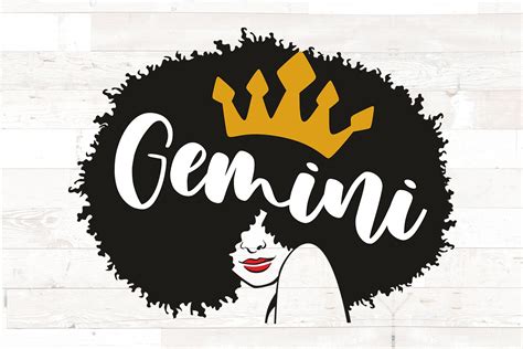 Gemini Svg Birthday Svg For Black Women Gemini Queen Svg Etsy
